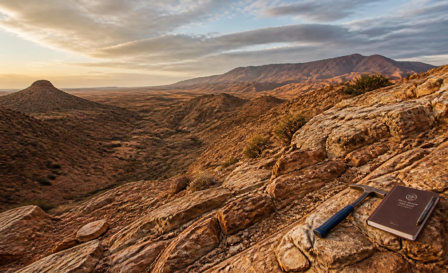 Rocky exploration terrain in the Moroccan Anti-Atlas
